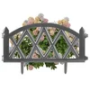 shumee Plastična vrtna ograja Gray Border Palisade Robni travnik 49 cm
