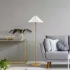 Opviq Podna lampa Mixed-11512-US, 46x46x150 cm, IP20, Zlatno-bele boje