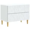 vidaXL Nočna omarica Bela 62 x 34,5 x 48 cm Inženirski les