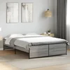 Okvir kreveta boja hrasta 135x190cm konstruirano drvo i metal
