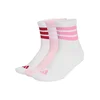 Adidas Čarape 3S Ess C Mid 3P KC9616, 3 para, Bele i roze