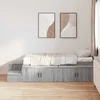 Krevet s ladicama Siva Sonoma 75 cm Konstruirano drvo