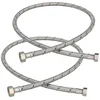 shumee Fleksibilen priključek 3/8” 1/2” za pipe in armature 100 CM komplet 2 kosov