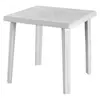 Vrtna miza (d 75 x š 75 cm, PVC, bela)
