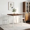vidaXL 90 x 90 x 75 cm Masiven les akacije Temno rjava in bela Kvadrat