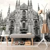 Fototapeta Milanska katedrala v črno-beli varianti - 147x99