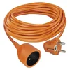 Podaljševalni kabel 10 m/1 vtičnica/oranžen/PVC/250 V/1,5 mm2