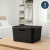 Aberto Design Kutija za odlaganje, 14l, Crna