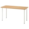 ANFALLARE / ADILS Radni sto, bambus/bela, 140x65 cm