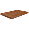 vidaXL Kopalniški pult temno rjav 60x40x2,5 cm obdelan trden les