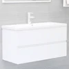 Ormarić za umivaonik bijeli 90 x 38,5 x 45 cm konstruirano drvo
