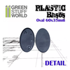 Plastic Oval Base 60x35mm - PACKx6