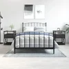 Noćni ormarići 2 kom crni 40 x 42 x 55 cm od konstruiranog drva