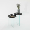 HANAH HOME Set stolova Serenity 2 Anthracite Transparent