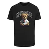 Mister Tee Majica New York College Bear rjava/krvavo rdeča/črna/bela