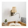 Brilagi - LED zidna lampa NUBILA 1xE27/25W/230V+LED/3W hrom/svetlo braon