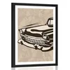 Plakat s paspartujem retro starodobnik - 20x30 no frame