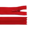 Skrita spiralna zadrga št. 3 dolžine 18 cm - rdeča