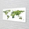 tulup.si Steklena slika Zemljevid zelene trave 120x60 cm 4 obešalnika