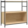 Regal za knjige boja hrasta 80 x 30 x 78,5 cm od drva i željeza
