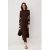 Trendyol Modest Ženska haljina Tctss25Eb00116, Smeđa