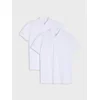 Sinsay - Pamučne polo majice 2 pack - belo