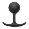 Heavy Hitters Comfort Plugs Premium Silicone 4.7 Weighted Round Plug Extra Large Black