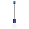 Sollux SL.1739 - Luster na sajli HALO 1xG9/8W/230V prečnik 12 cm plava