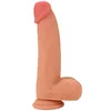 Realističen dildo iz tekočega silikona 20 cm