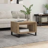 vidaXL Klubska miza artisan hrast 60 x 50 x 40 cm Konstruiran les