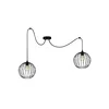 Luster na sajli MATT 2xE27/60W/230V pauk