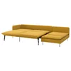 SÖDERHAMN Sofa ležaj 4-sed, s lenjivcem bez stranice/Kelinge tamnožuta