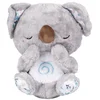 CHIPOLINO Plišasta dihalna igrača z glasbo Koala Bela,Siva