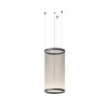 Vibia LED obesna svetilka ARRAY bež 73 x 37 cm valj 927 dim - Dnevna soba/jedilnica - Dizajn - Medenina