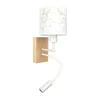 Brilagi - LED fleksibilna lampa BOBO WOOD 1xE27/25W/230V + LED/3W hrast/bela/zečići
