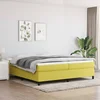 Vidaxl Box spring posteljni okvir zelen 200x200 cm blago
