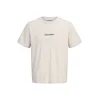 JACK & JONES Majica JJKENDRICK ecru / temno zelena / črna