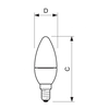 Philips-corepro ledcandle nd 4-25w e14 827 b35 fr