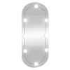 Zidno ogledalo s LED svjetlima 35x80 cm stakleno ovalno