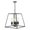 Där Lighting ACA8622 - Luster na lancu ACADEMY 4xE27/60W/230V crni