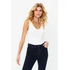Trendyol Ecru Soft Touch/Soft Fitted V Neck Snap Knitted Bodysuit