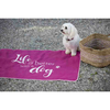 Odeja Pet 70 x 90 cm, Life is better with a dog - vijolična