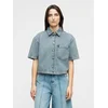 HUGO Bluza Gesila_1  moder denim / bela