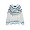 VERO MODA Pulover mornarska/svetlo modra/brokat/svetlo siva
