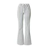 Kamila Šikl Kavbojke Striped flared jeans modra / bela