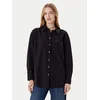 Bombažna srajca Guess Jeans ženska, črna barva, W4YH22 WGCF1