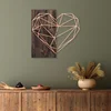 Atelier Del Sofa Zidna dekoracija Heart, 58x58 cm, Bakar
