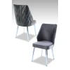 Hanah Home Set stolica Pufi, 48x90x43 cm, 2 komada, Sive