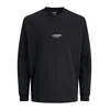 JACK & JONES Majica JJESoho črna/bela
