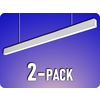 V-TAC LED linearna viseča luč 40W, 3300lm, čip SAMSUNG, srebrna/2-PACK! Farba svetla: Hladna bela